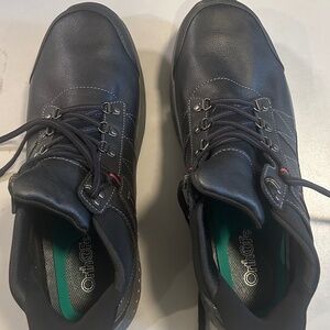 Orthofeet Men's Orthopedic Leather Dalton Slip On Boots Size 14